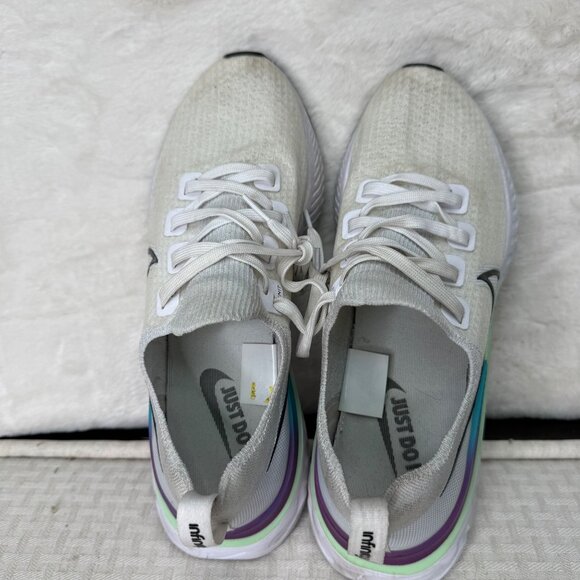 Nike Infinity Men’s React Running Shoes Size 10 White & Multicolor - Picture 8 of 10
